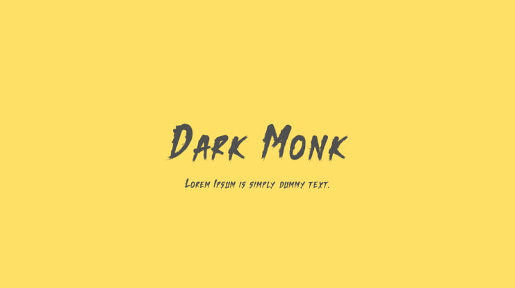 Dark Monk Font