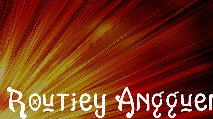 Routiey Angguer Font