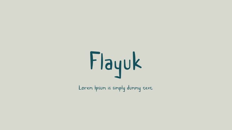 Flayuk Font