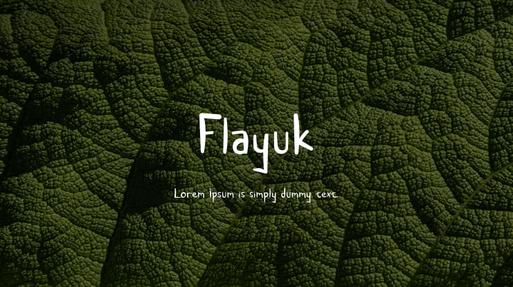 Flayuk Font