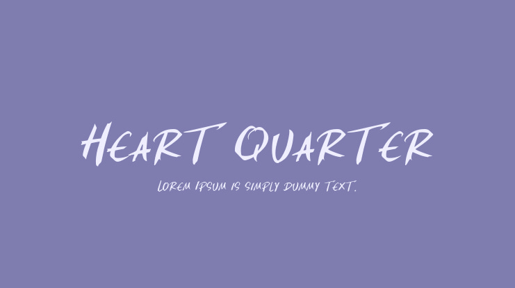 Heart Quarter Font