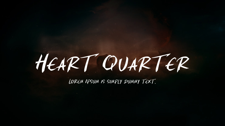 Heart Quarter Font