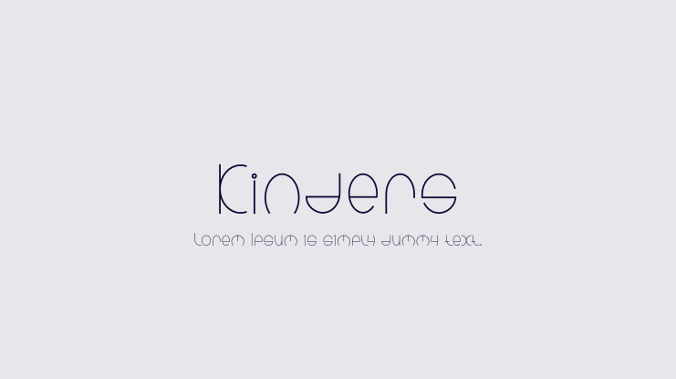 Kinders Font