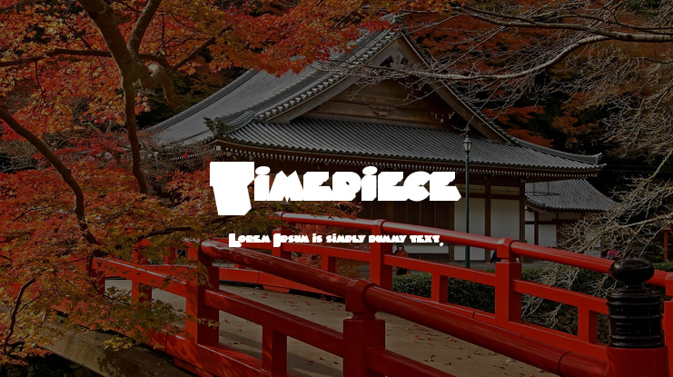 Timepiece Font Family