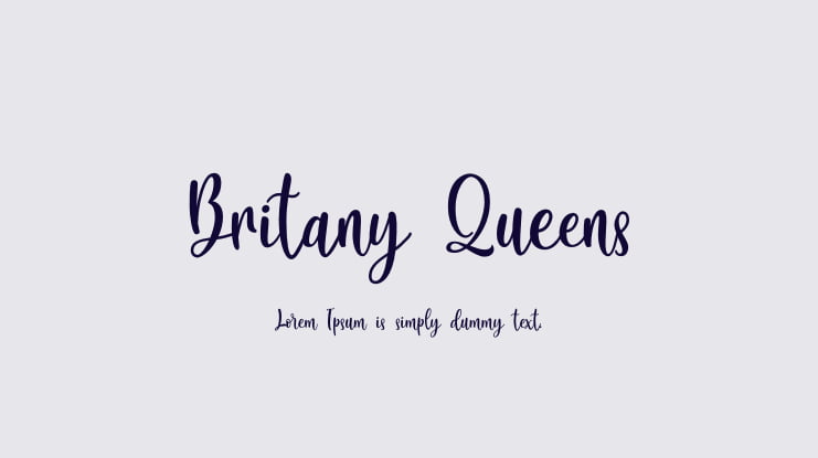 Britany Queens Font