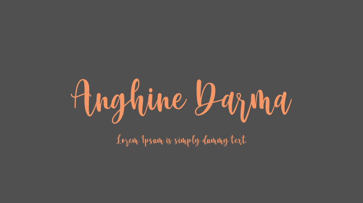 Anghine Darma Font