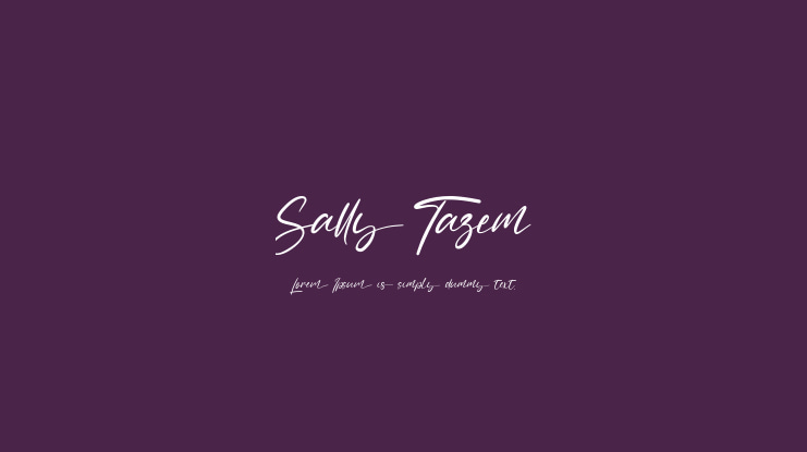 Sally Tazem Font