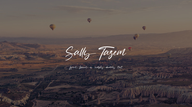 Sally Tazem Font