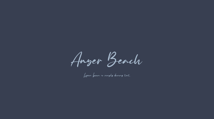 Anyer Beach Font