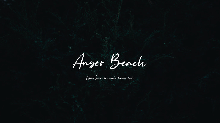 Anyer Beach Font