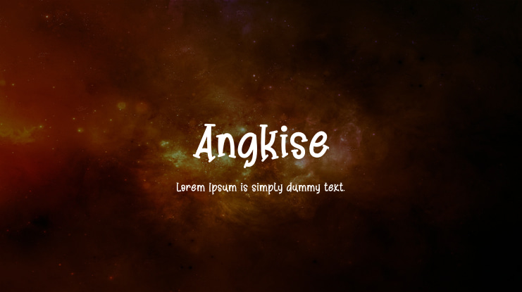 Angkise Font