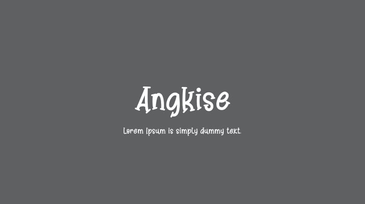 Angkise Font