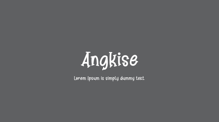 Angkise Font