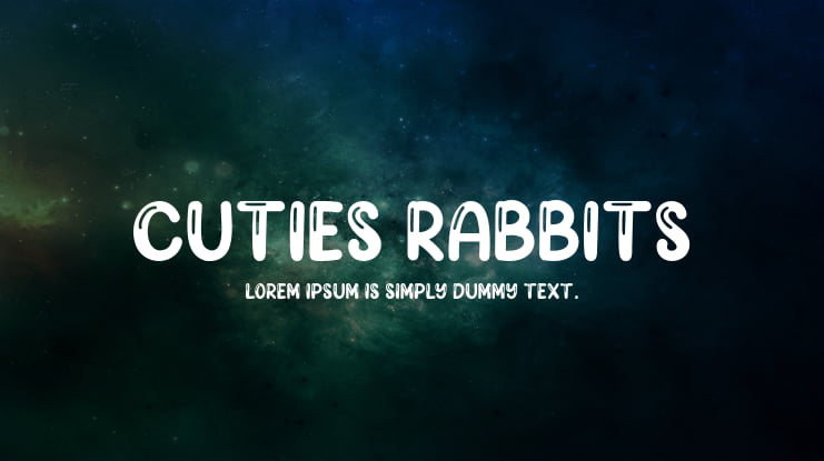 Cuties Rabbits Font