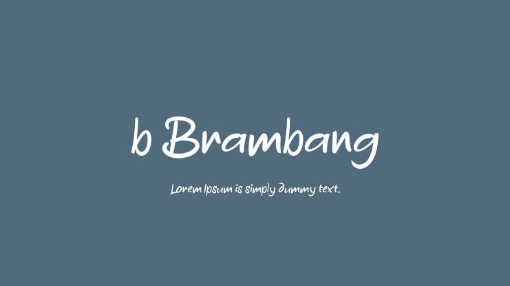 b Brambang Font