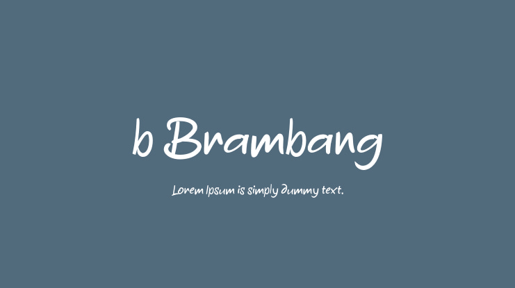 b Brambang Font