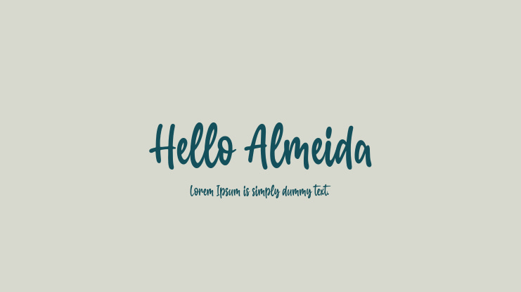 Hello Almeida Font