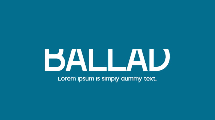 BALLAD Font