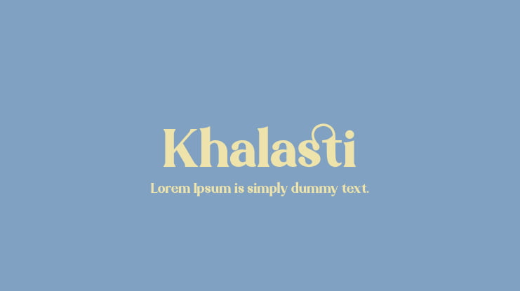 Khalasti Font