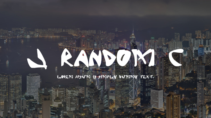 J Random C Font