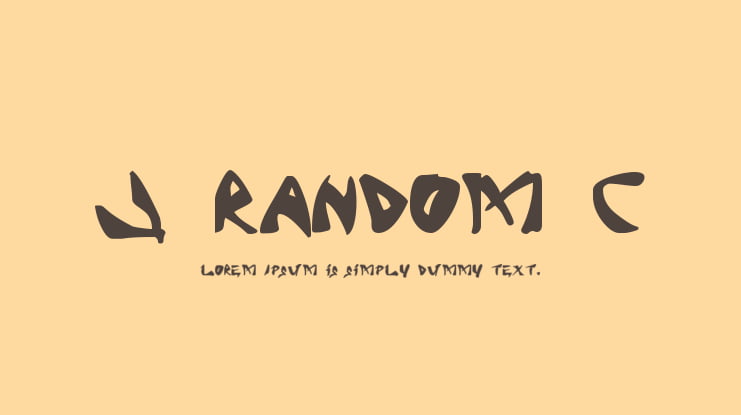 J Random C Font