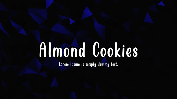 Almond Cookies Font