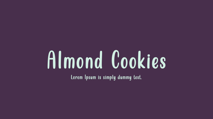 Almond Cookies Font