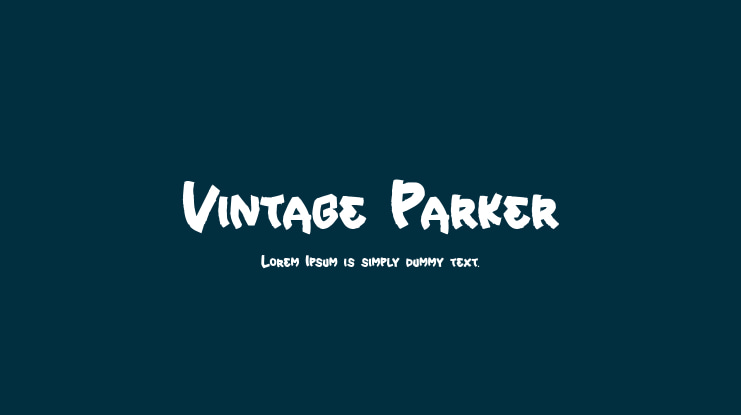 Vintage Parker Font