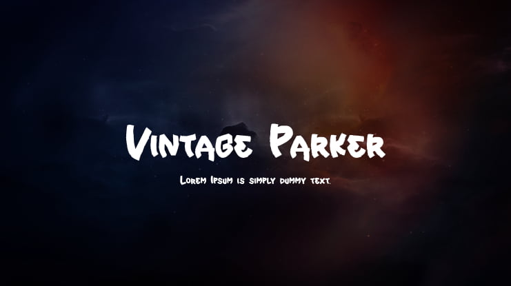 Vintage Parker Font