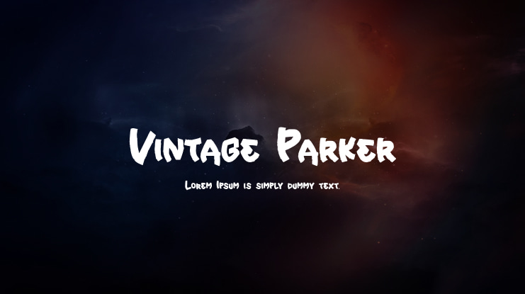 Vintage Parker Font