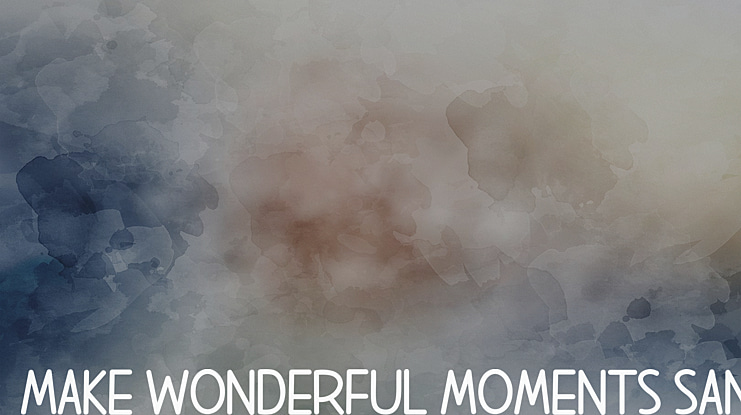 Make Wonderful Moments Sans Font Family