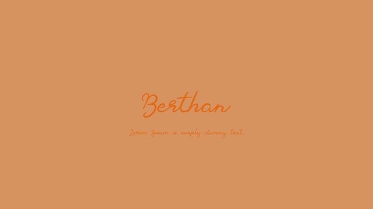 Berthan Font