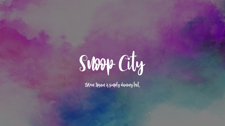 Snoop City Font