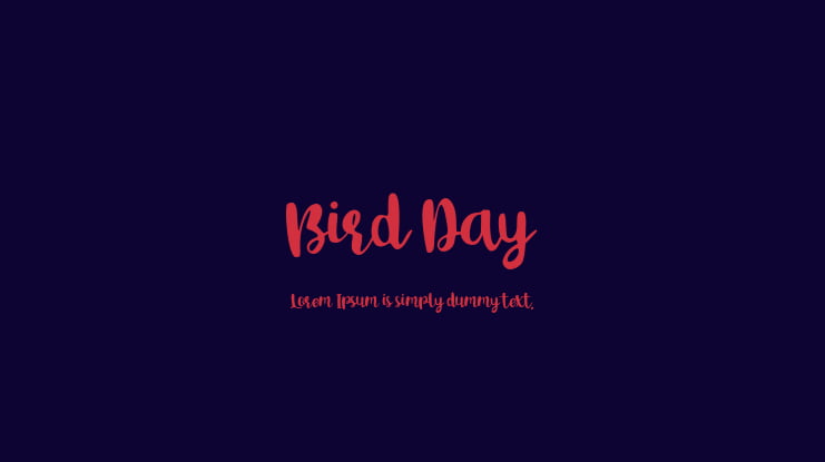 Bird Day Font