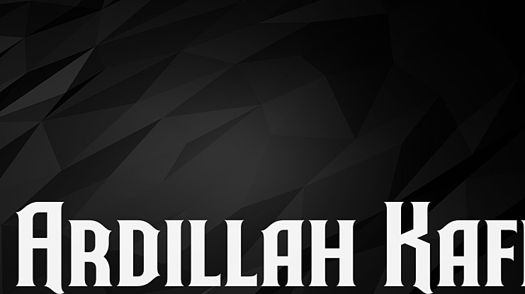 Ardillah Kafi Font