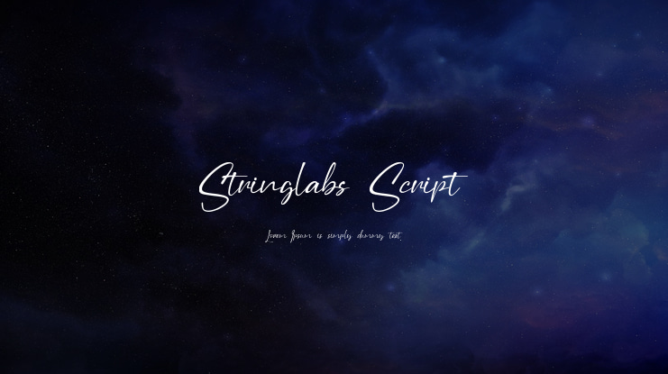 Stringlabs Script Font