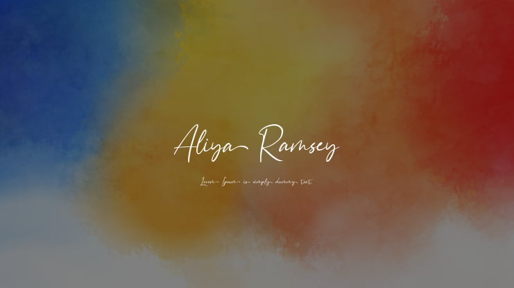 Aliya Ramsey Font