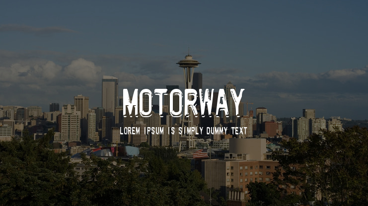 Motorway Font
