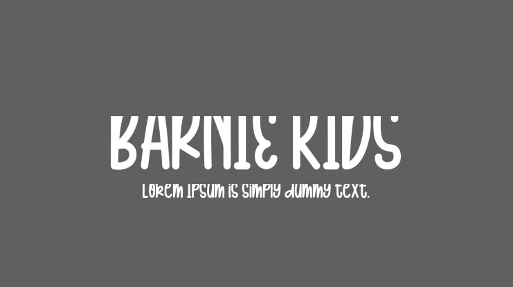 BARNIE KIDS Font
