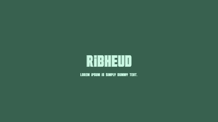 Ribheud Font