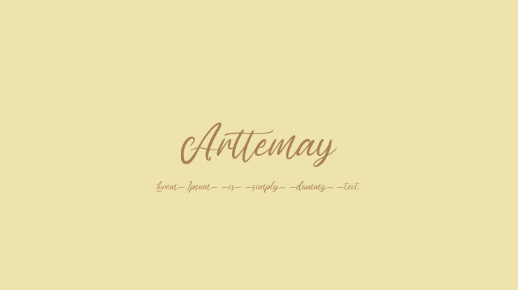 Arttemay Font