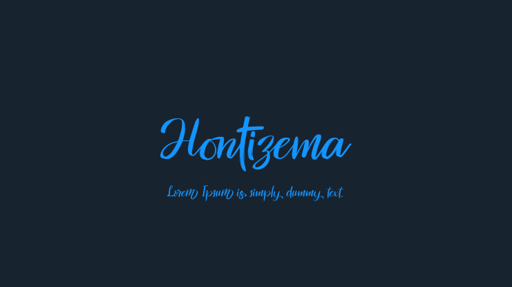 Hontizema Font