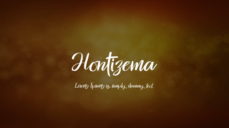 Hontizema Font
