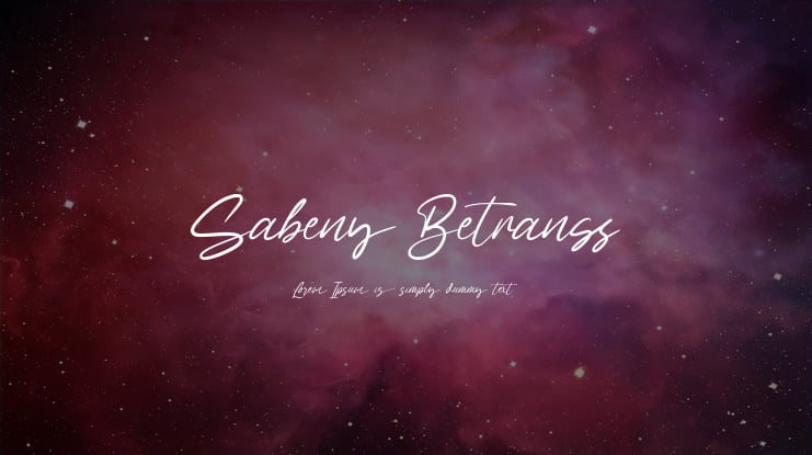 Sabeny Betranss Font