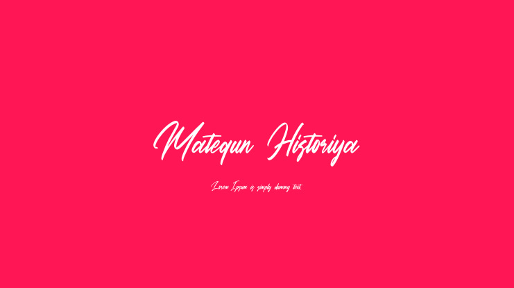 Matequn Historiya Font