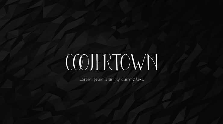 COOJERTOWN Font