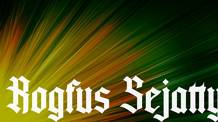 Rogfus Sejatty Font