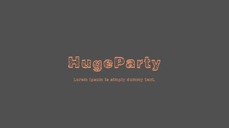 HugeParty Font