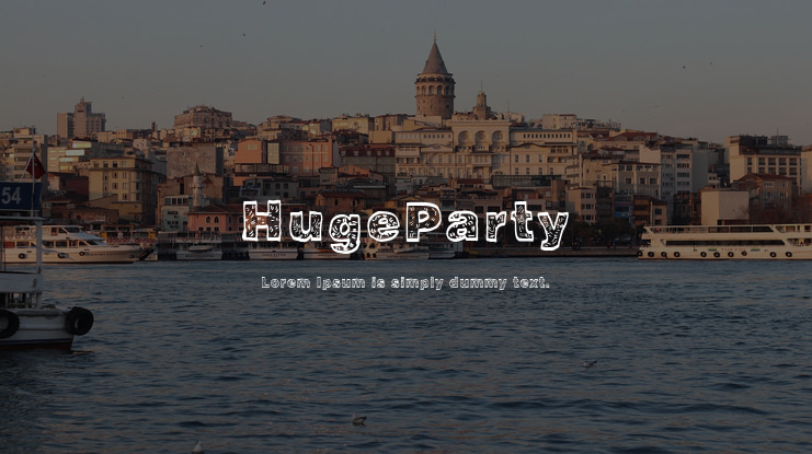 HugeParty Font