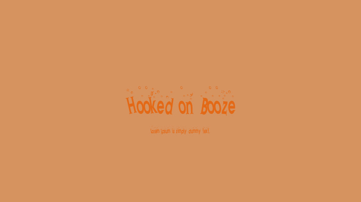 Hooked on Booze Font